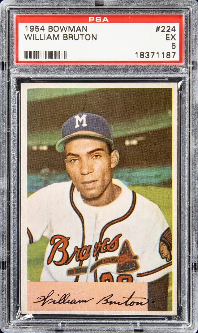 1954 Bowman Bill Bruton #224 card image