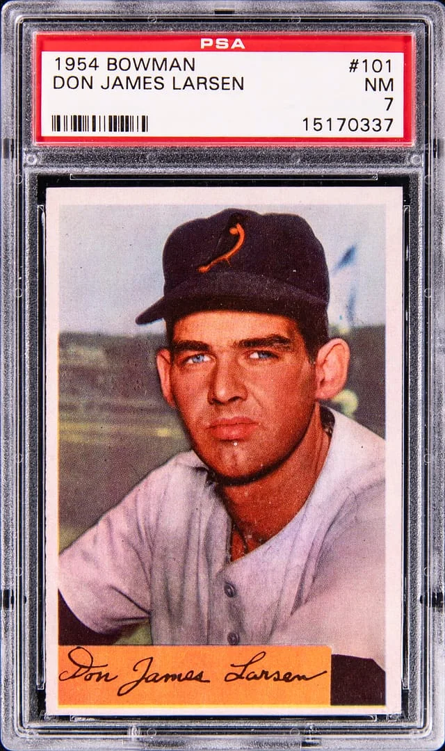 1954 Bowman Don James Larsen #101 card image