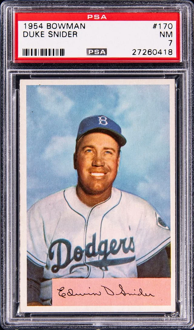 1954 Bowman Duke Snider #170 card image