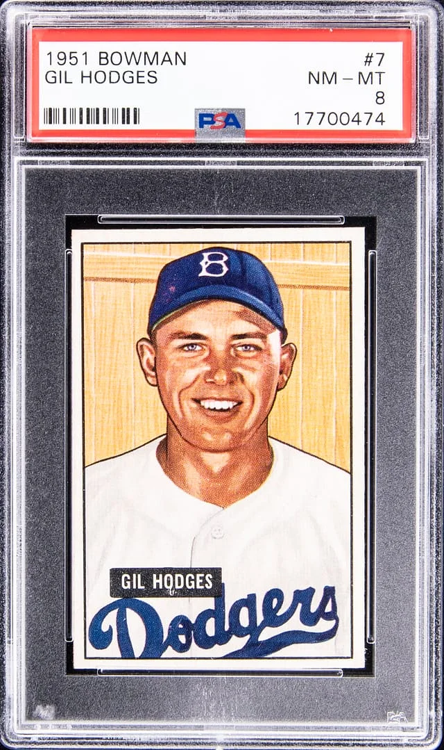 1954 Bowman Gil Hodges #7 card image