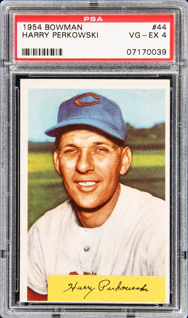 1954 Bowman Harry Perkowski #44 card image