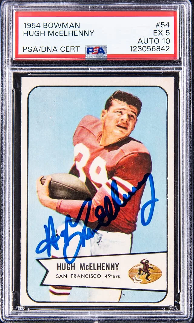 1954 Bowman Hugh McElhenny #54 card image