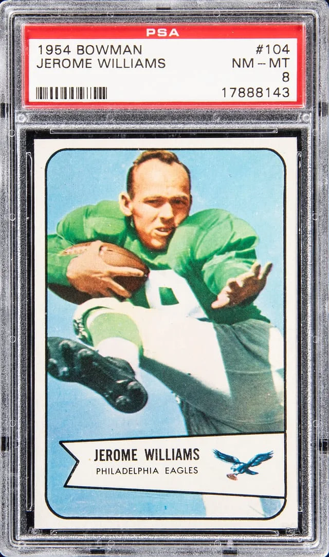 1954 Bowman Jerome Williams #104 card image