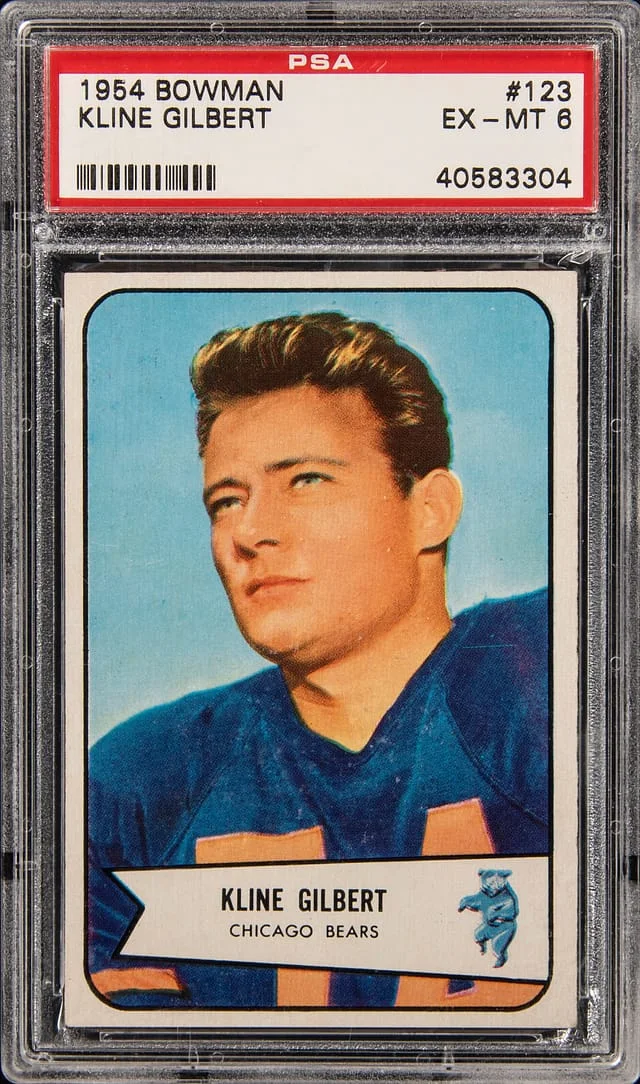 1954 Bowman Kline Gilbert #123 card image