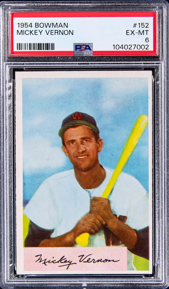 1954 Bowman Mickey Vernon #152 card image