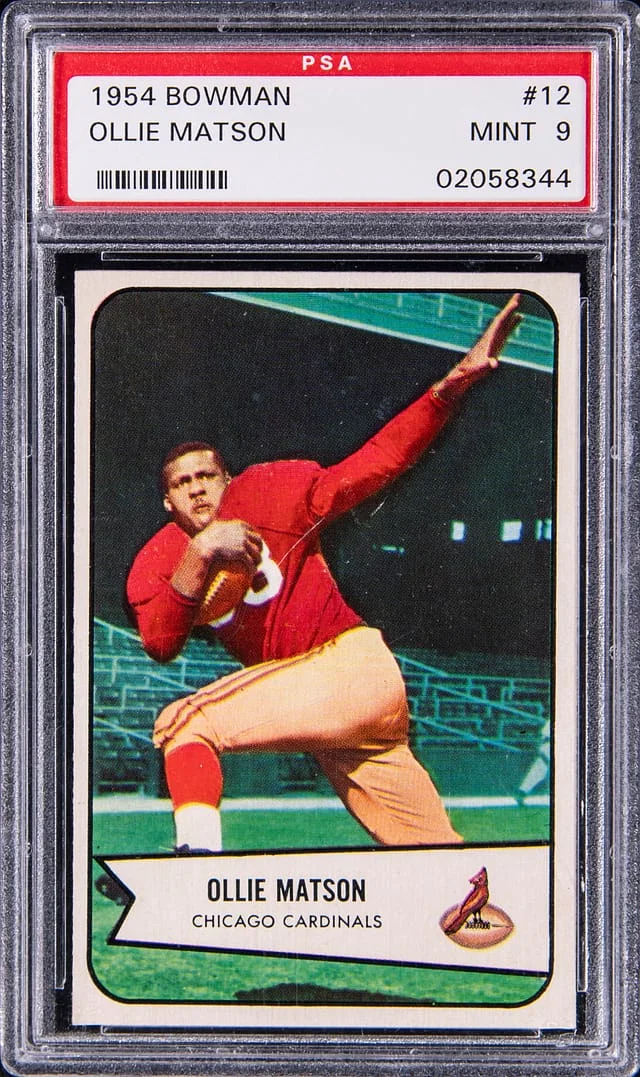 1954 Bowman Ollie Matson #12 card image