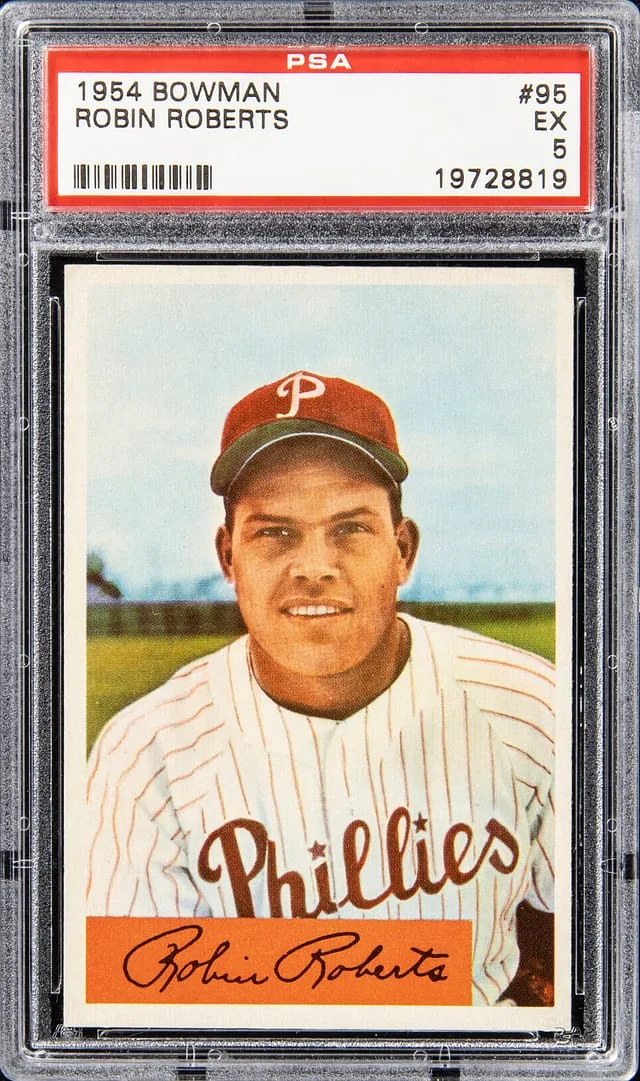 1954 Bowman Robin Roberts #95 card image