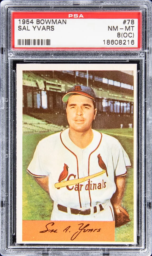 1954 Bowman Sal Yvars #78 card image
