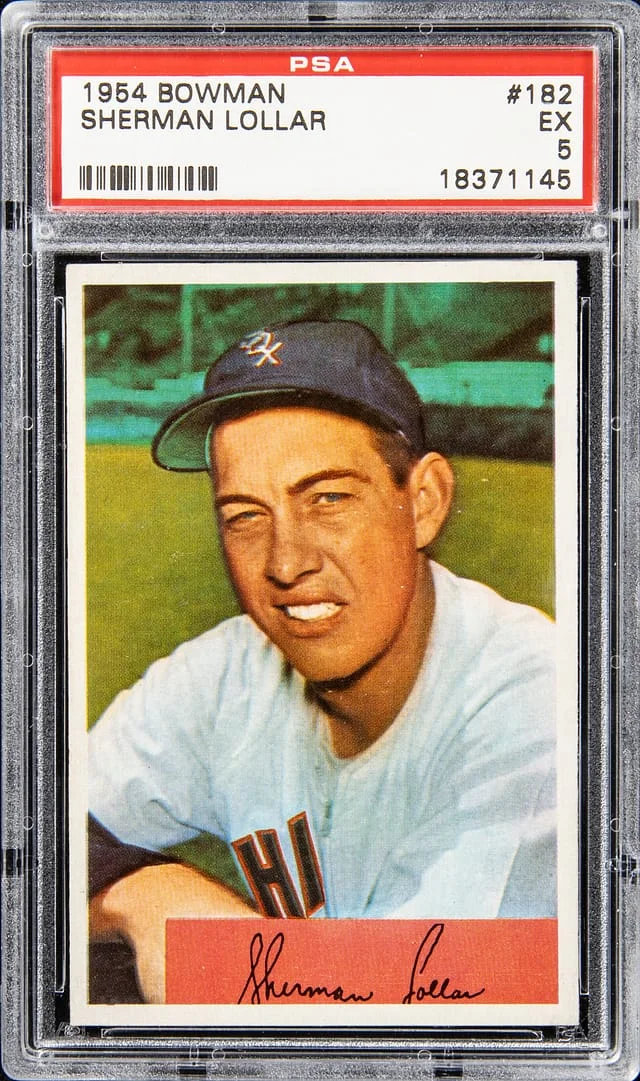 1954 Bowman Sherm Lollar #182 card image