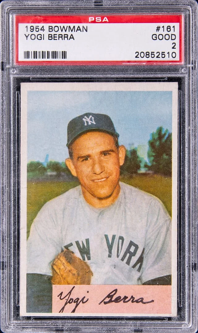 1954 Bowman Yogi Berra #161 card image