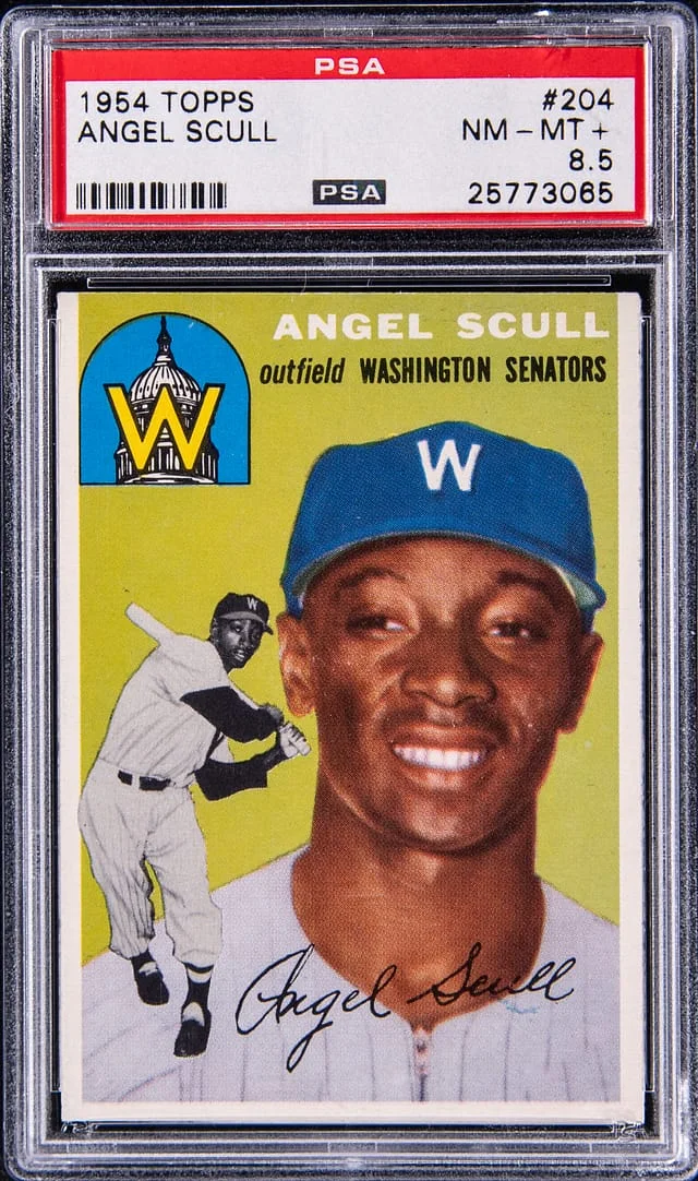 1954 Topps Angel Scull #204 card image
