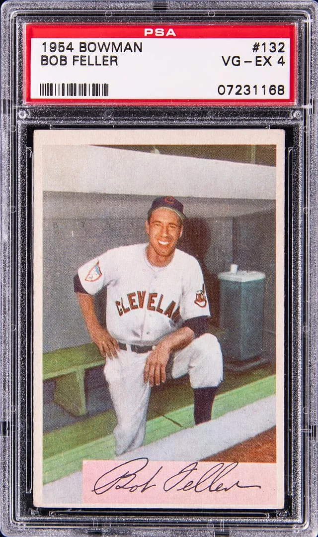 1954 Topps Bob Feller #132 card image
