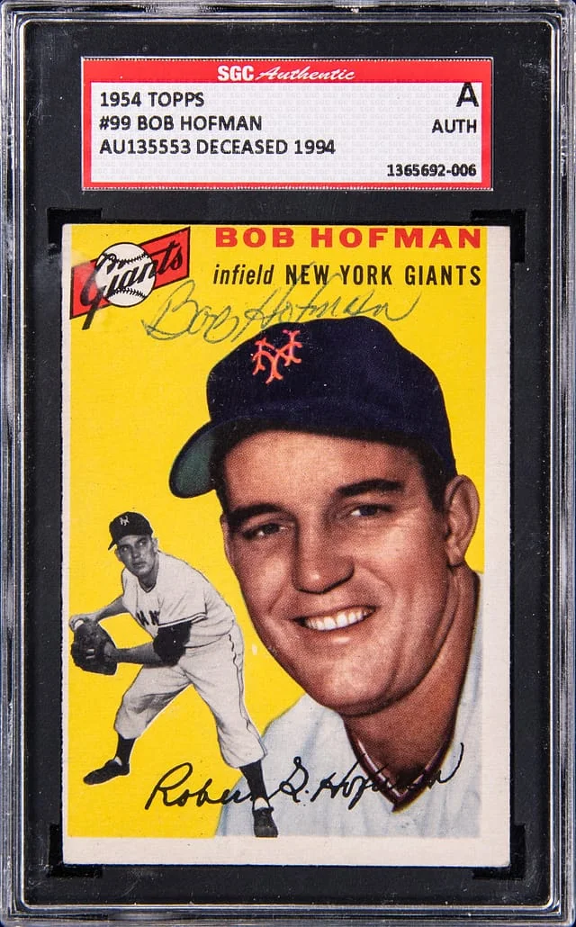 1954 Topps Bob Hofman #99 card image