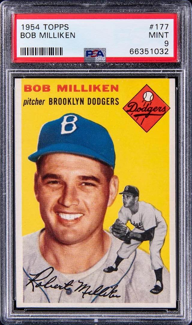 1954 Topps Bob Milliken #177 card image