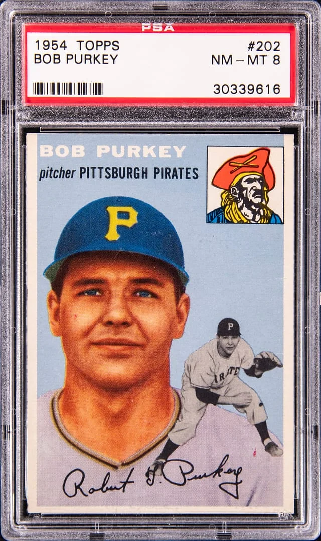 1954 Topps Bob Purkey #202 card image