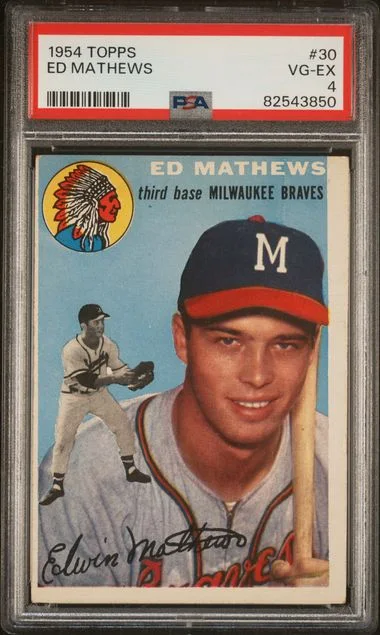 1954 Topps Ed Mathews #30 card image