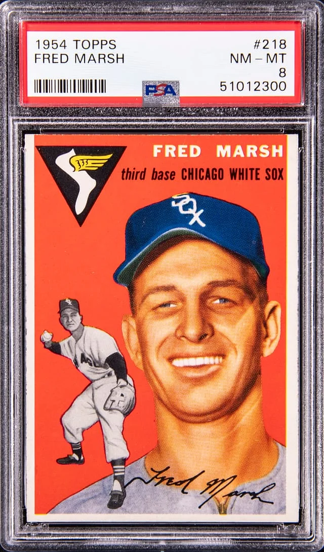 1954 Topps Fred Marsh #218 card image