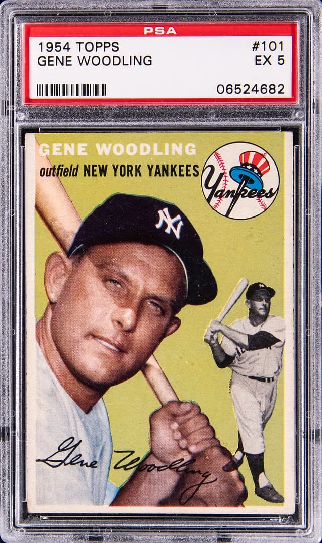 1954 Topps Gene Woodling #101 card image