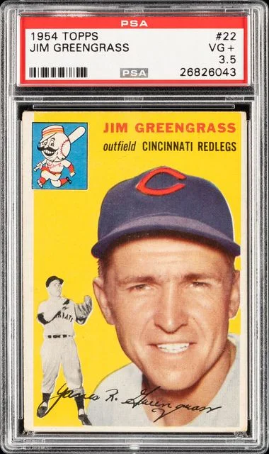 1954 Topps Jim Greengrass #22 card image