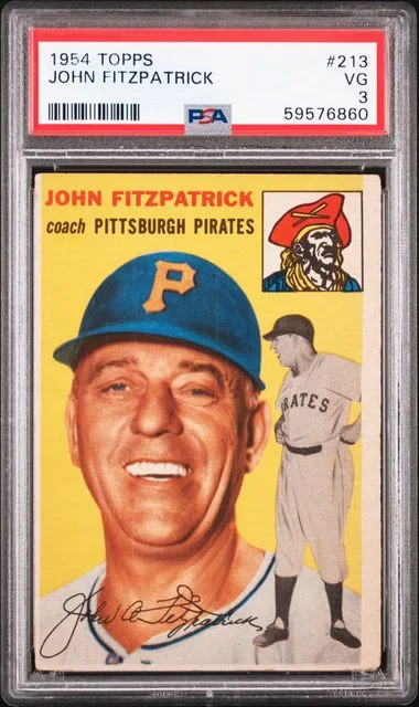 1954 Topps John Fitzpatrick #213 card image