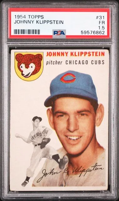 1954 Topps Johnny Klippstein #31 card image