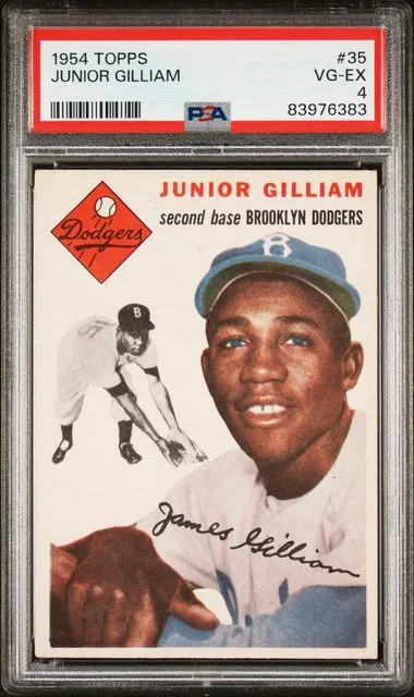 1954 Topps Junior Gilliam #35 card image