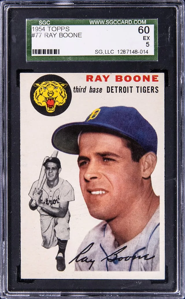 1954 Topps Ray Boone #77 card image