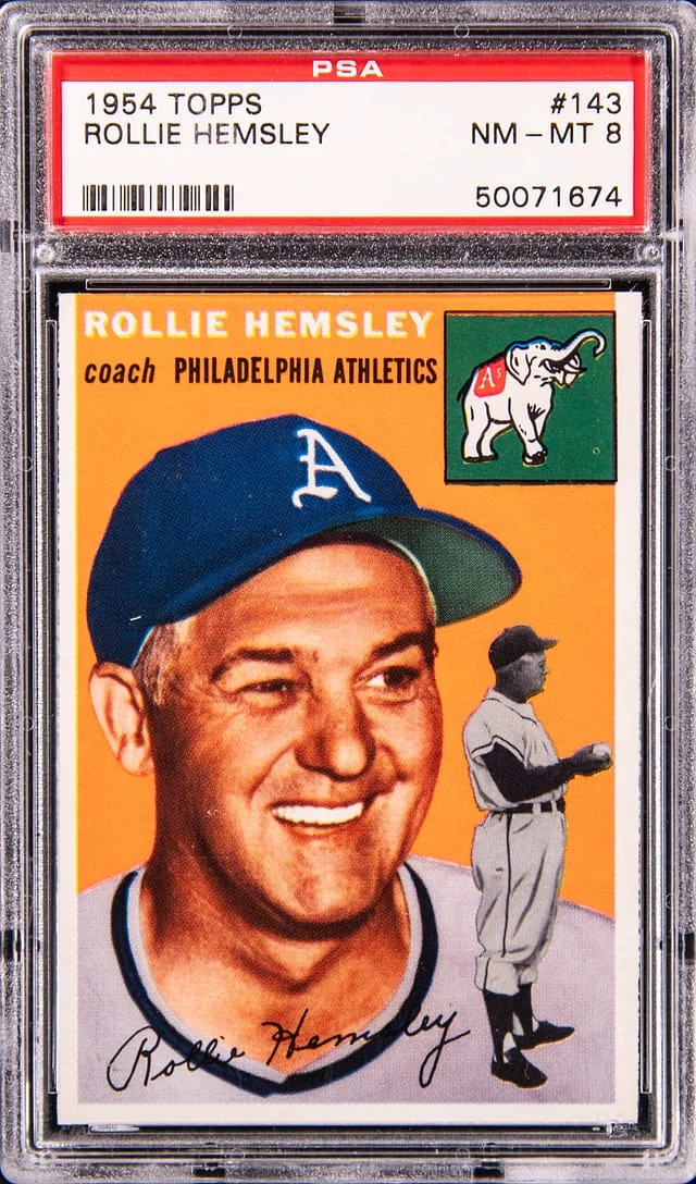 1954 Topps Rollie Hemsley #143 card image