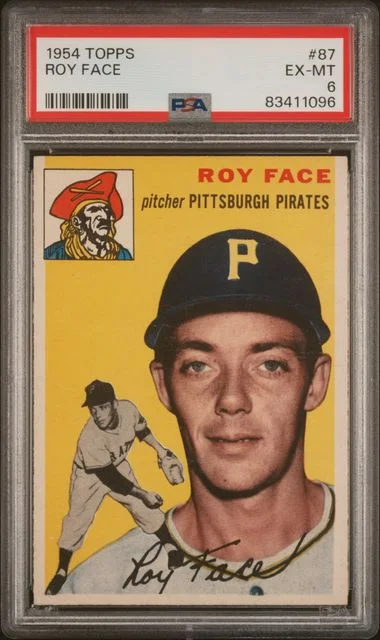 1954 Topps Roy Face #87 card image