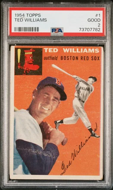 1954 Topps Ted Williams #1 card image