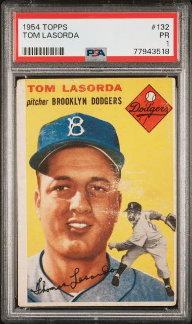 1954 Topps Tom Lasorda #132 card image