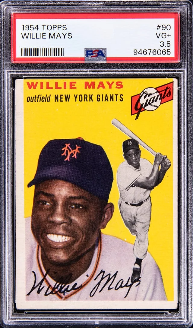 1954 Topps Willie Mays #90 card image