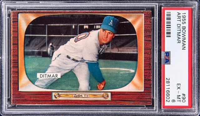 1955 Bowman Art Ditmar #90 card image