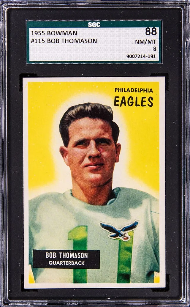 1955 Bowman Bob Thomason #115 card image