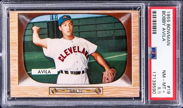 1955 Bowman Bobby Avila #19 card image