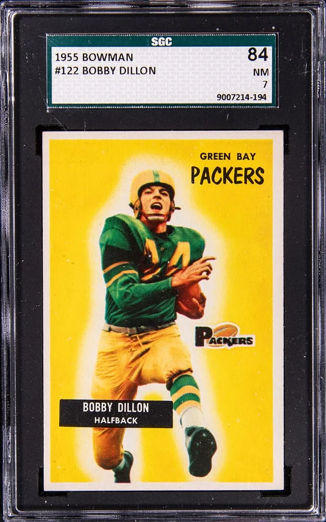 1955 Bowman Bobby Dillon #122 card image