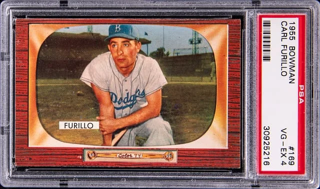 1955 Bowman Carl Furillo #169 card image