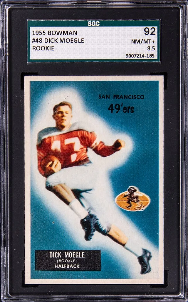 1955 Bowman Dick Moegle #48 card image