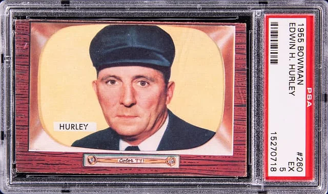 1955 Bowman Edwin H. Hurley #260 card image