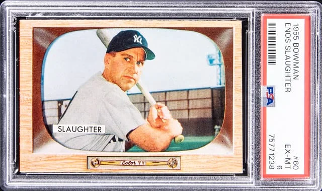 1955 Bowman Enos Slaughter #60 card image