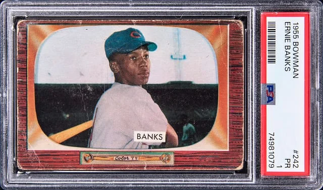 1955 Bowman Ernie Banks #242 card image