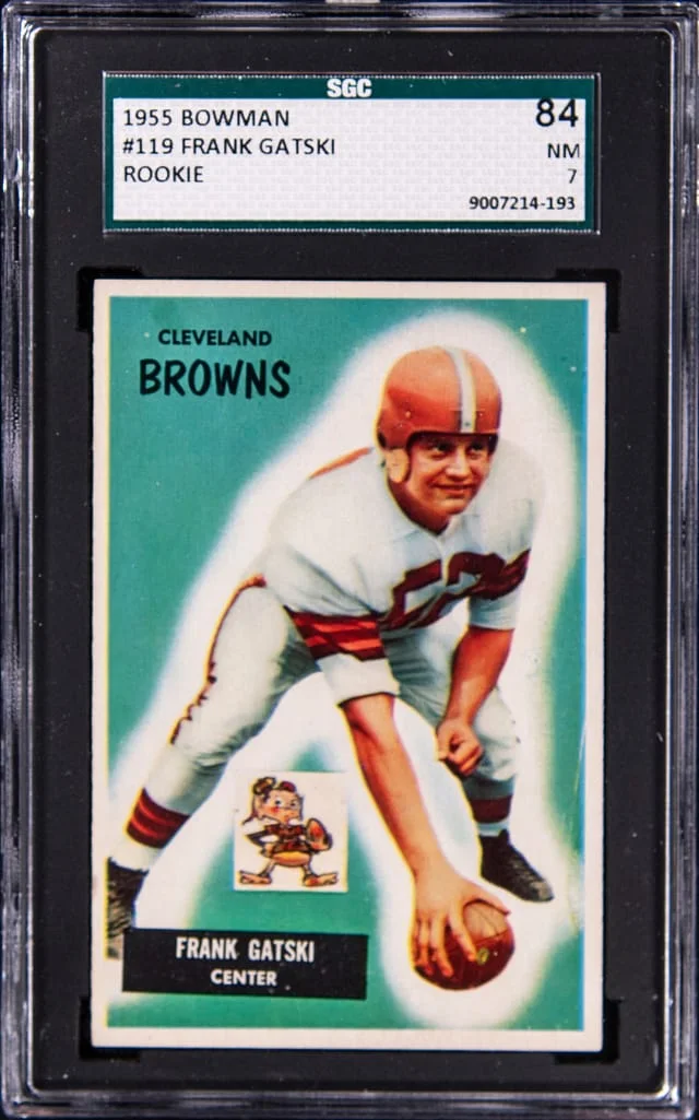 1955 Bowman Frank Gatski #119 card image