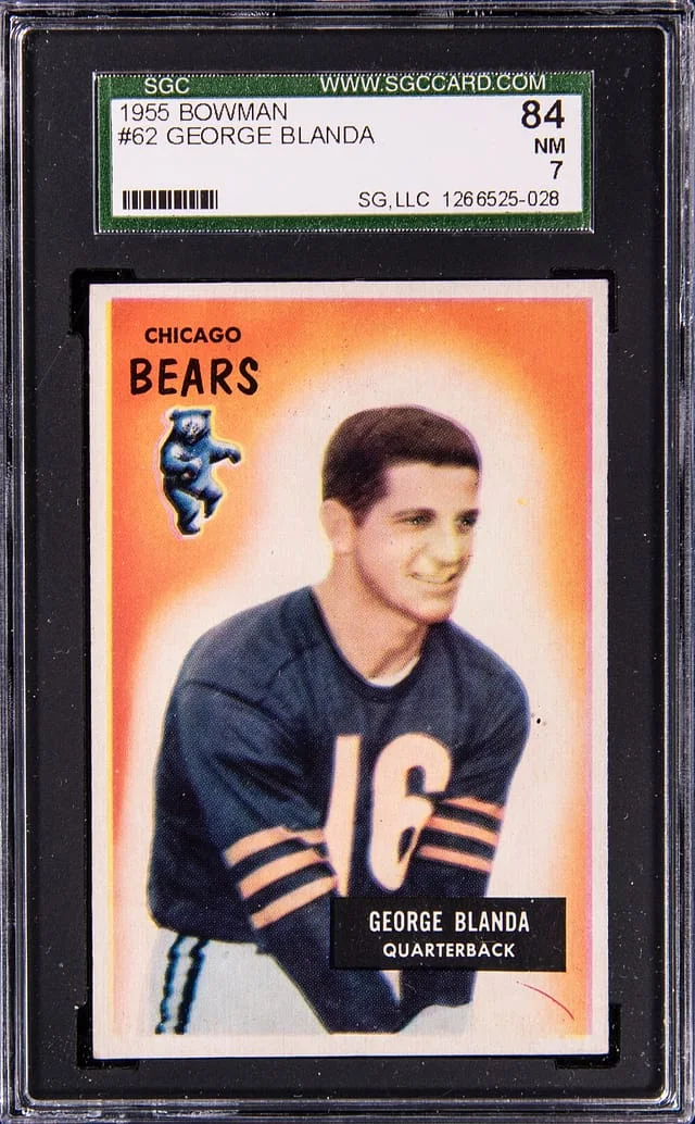 1955 Bowman George Blanda #62 card image