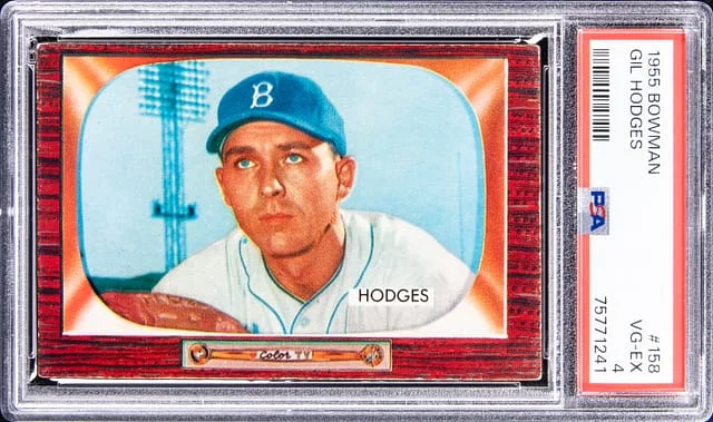 1955 Bowman Gil Hodges #158 card image