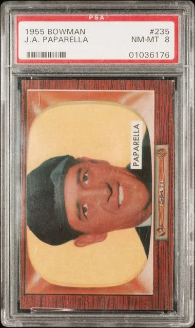1955 Bowman J.A. Paparella #235 card image