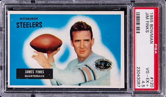 1955 Bowman Jim Finks #120 card image
