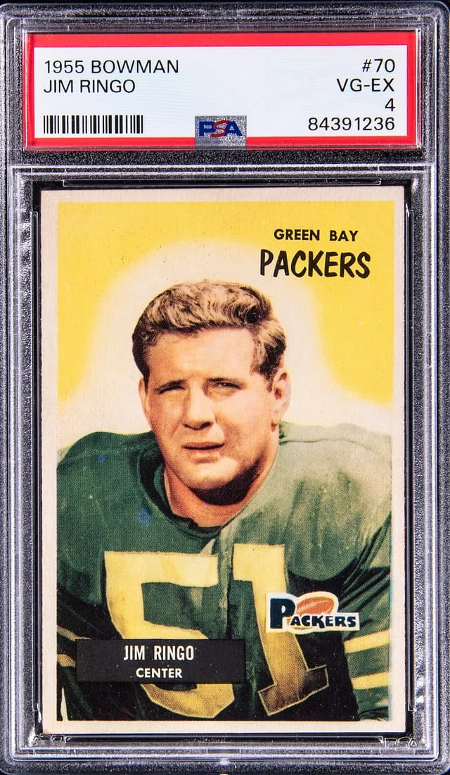 1955 Bowman Jim Ringo #70 card image