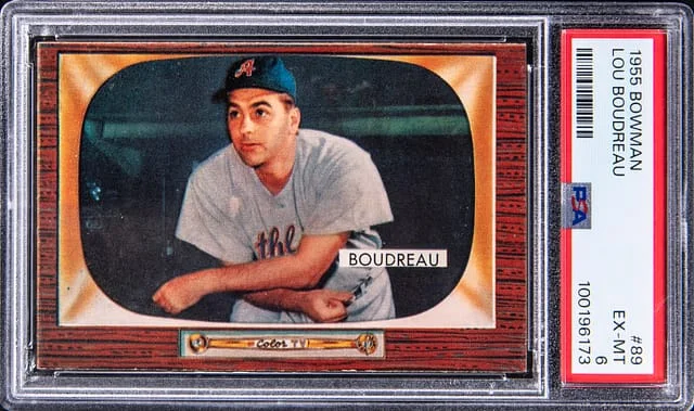 1955 Bowman Lou Boudreau #89 card image