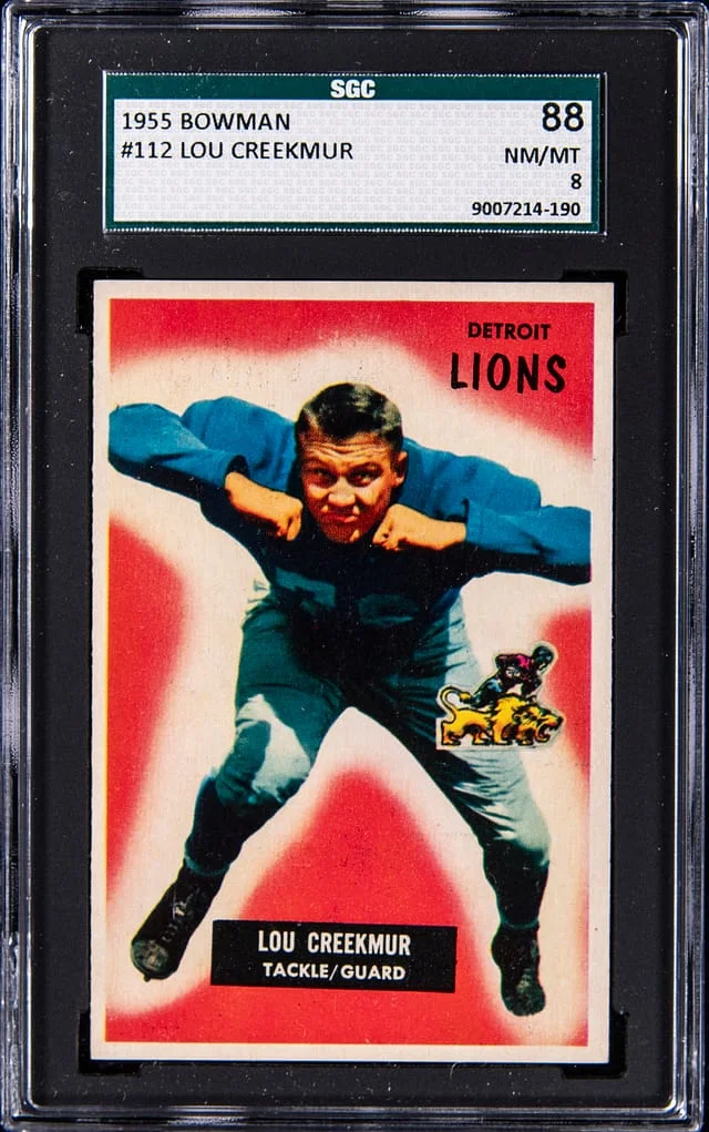 1955 Bowman Lou Creekmur #112 card image