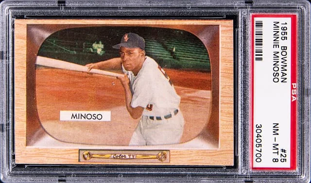 1955 Bowman Minnie Minoso #25 card image